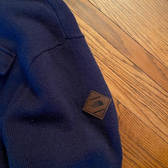 blue north face sherpa lined zip up jacket - Picture 3 of 3